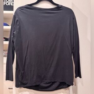 lululemon athletica Black Back In Action Long Sleeve Shirt